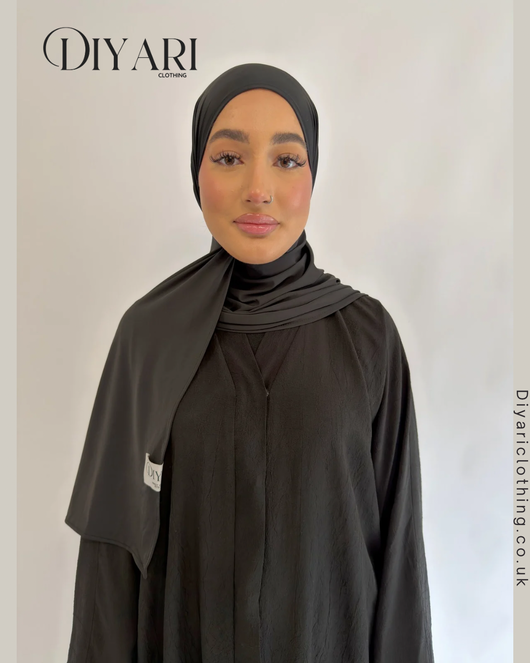 Black Liquid Hijab