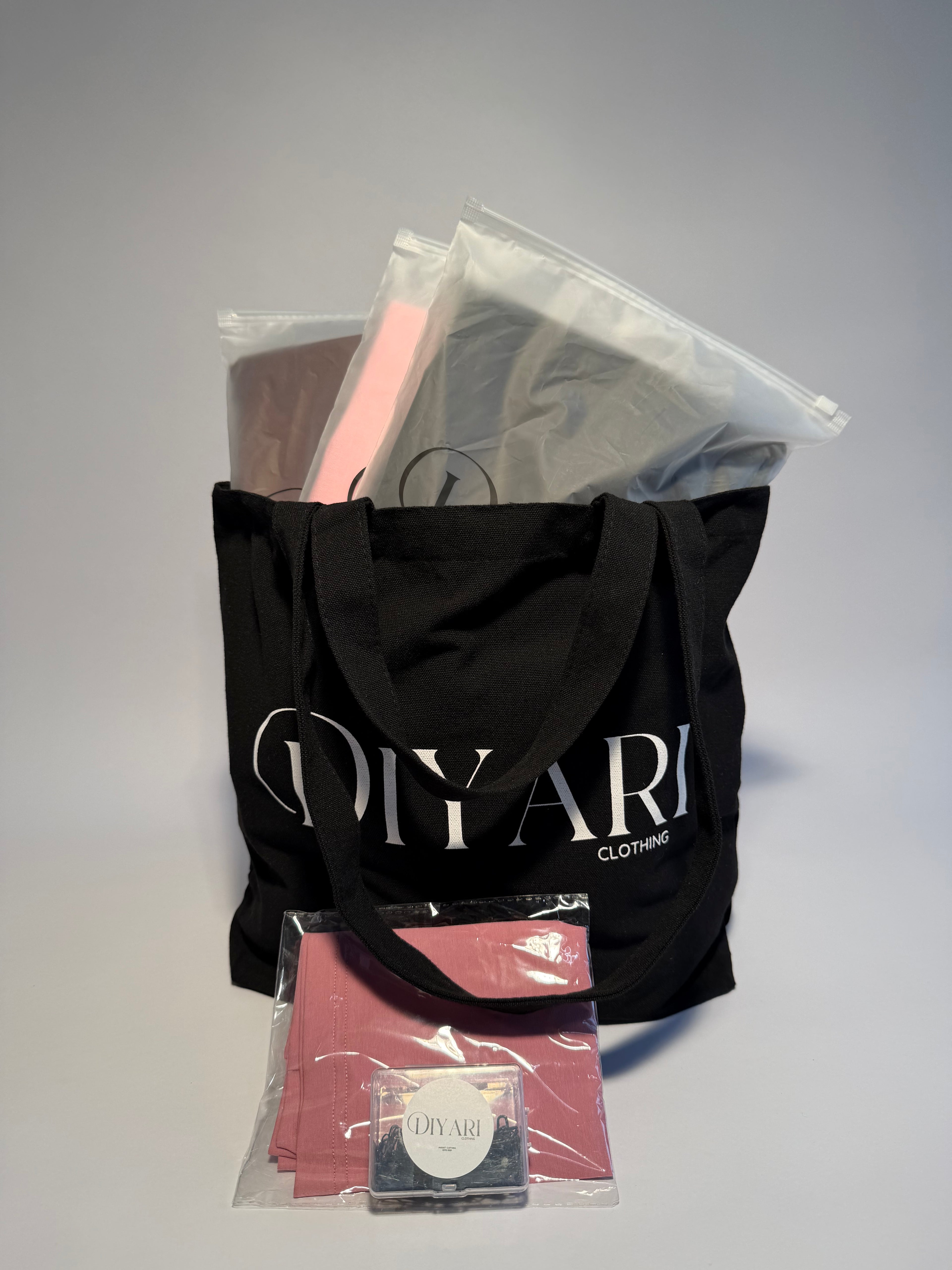Diyari Signature Bundle Pink, Printed, Modal, Liquid jersey & Jersey Hijabs.