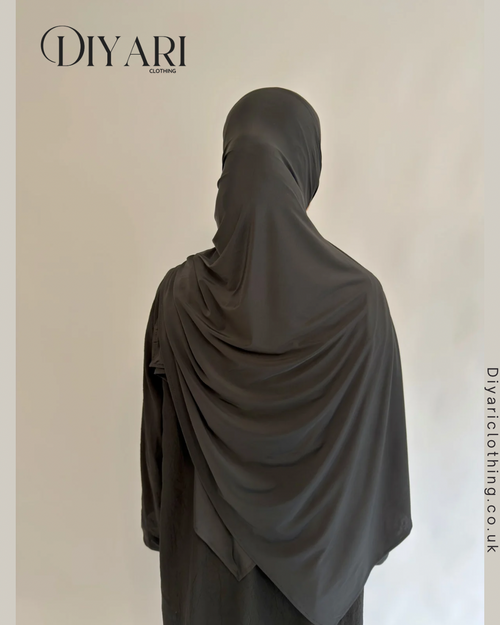 Black Liquid Jersey Hijab - BLJ01