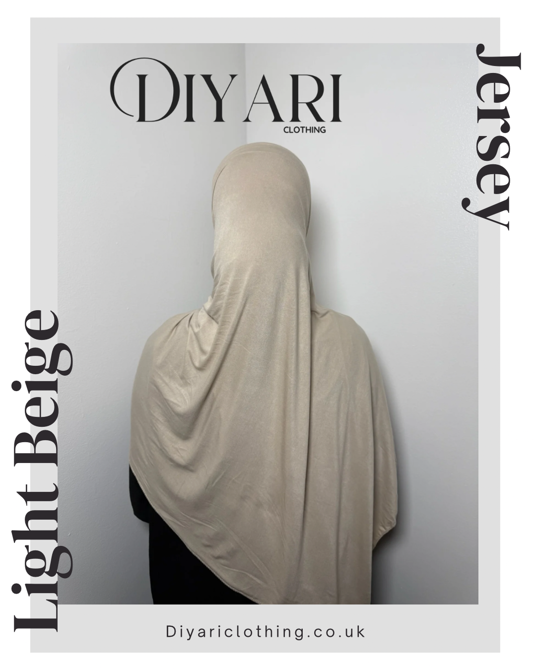 Beige Jersey Hijab