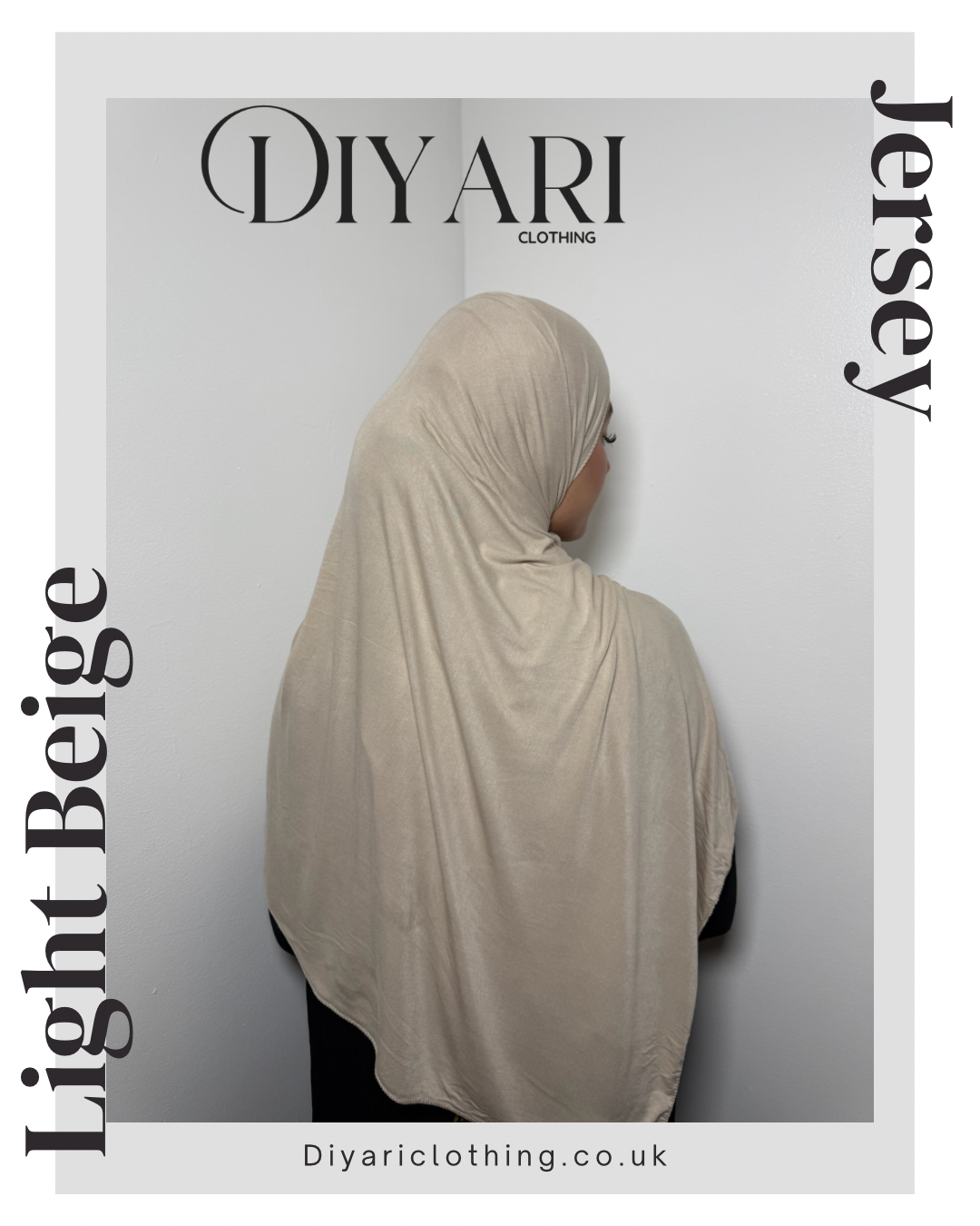 Beige Jersey Hijab
