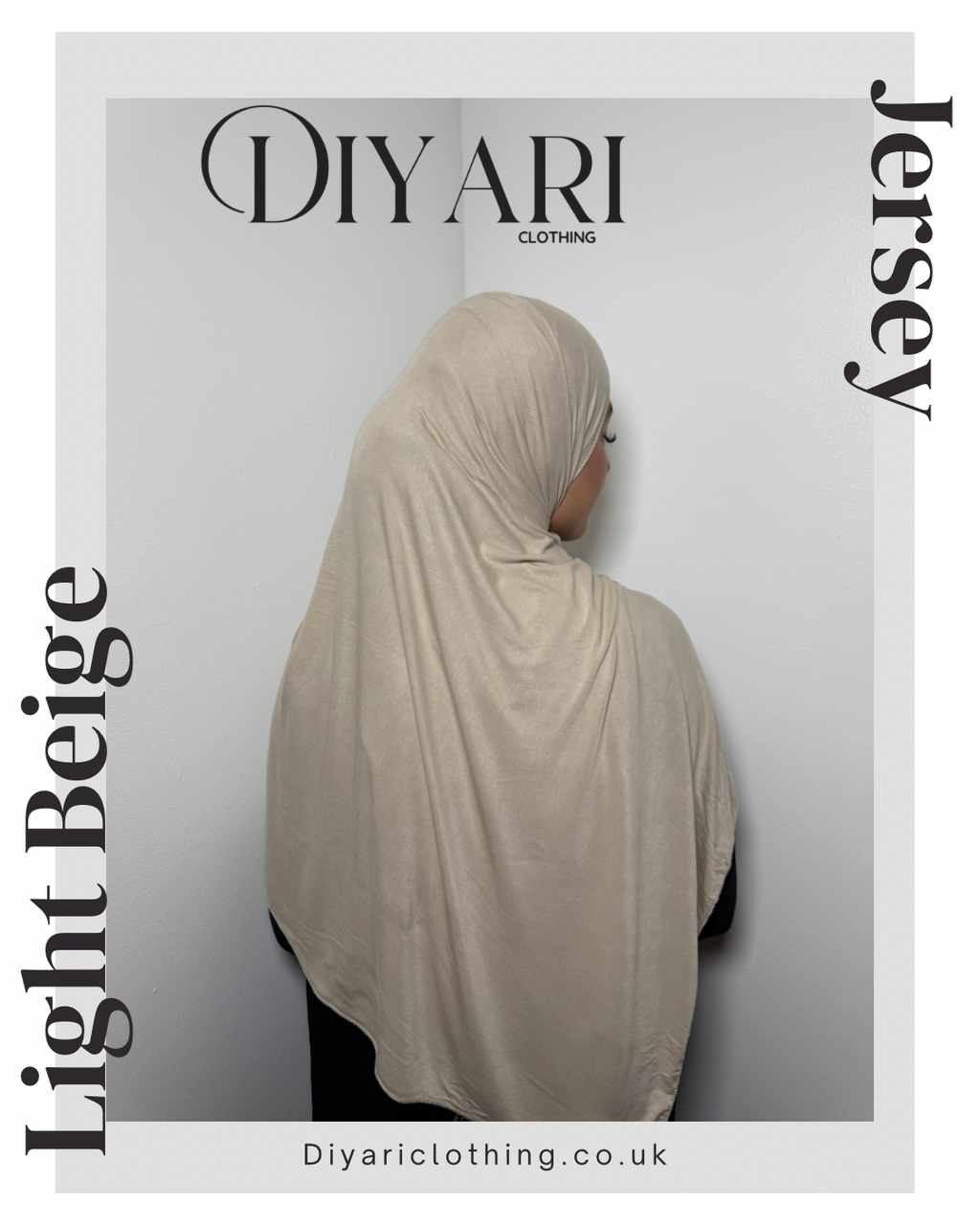 Light Beige Jersey Hijab