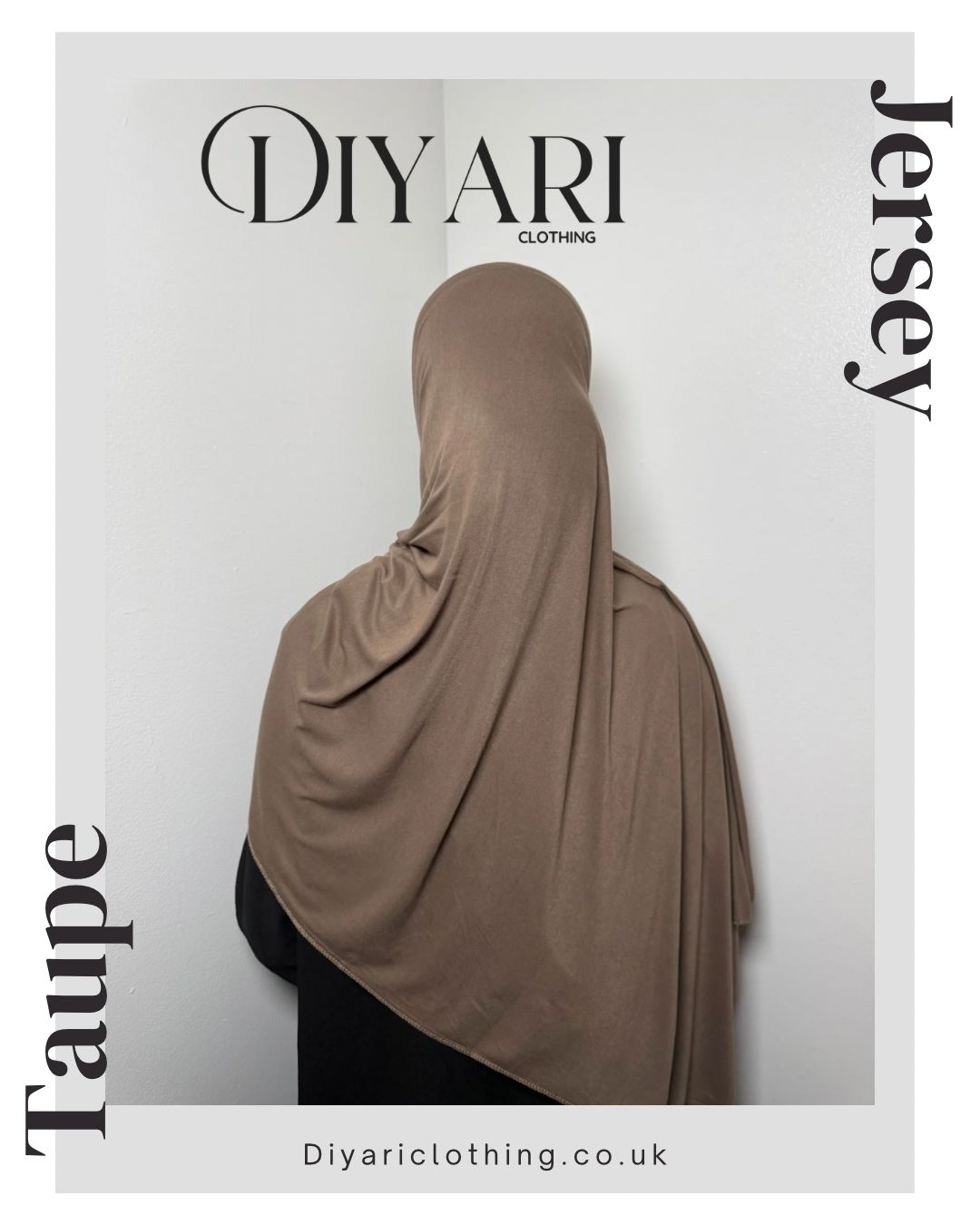 Taupe Jersey Hijab
