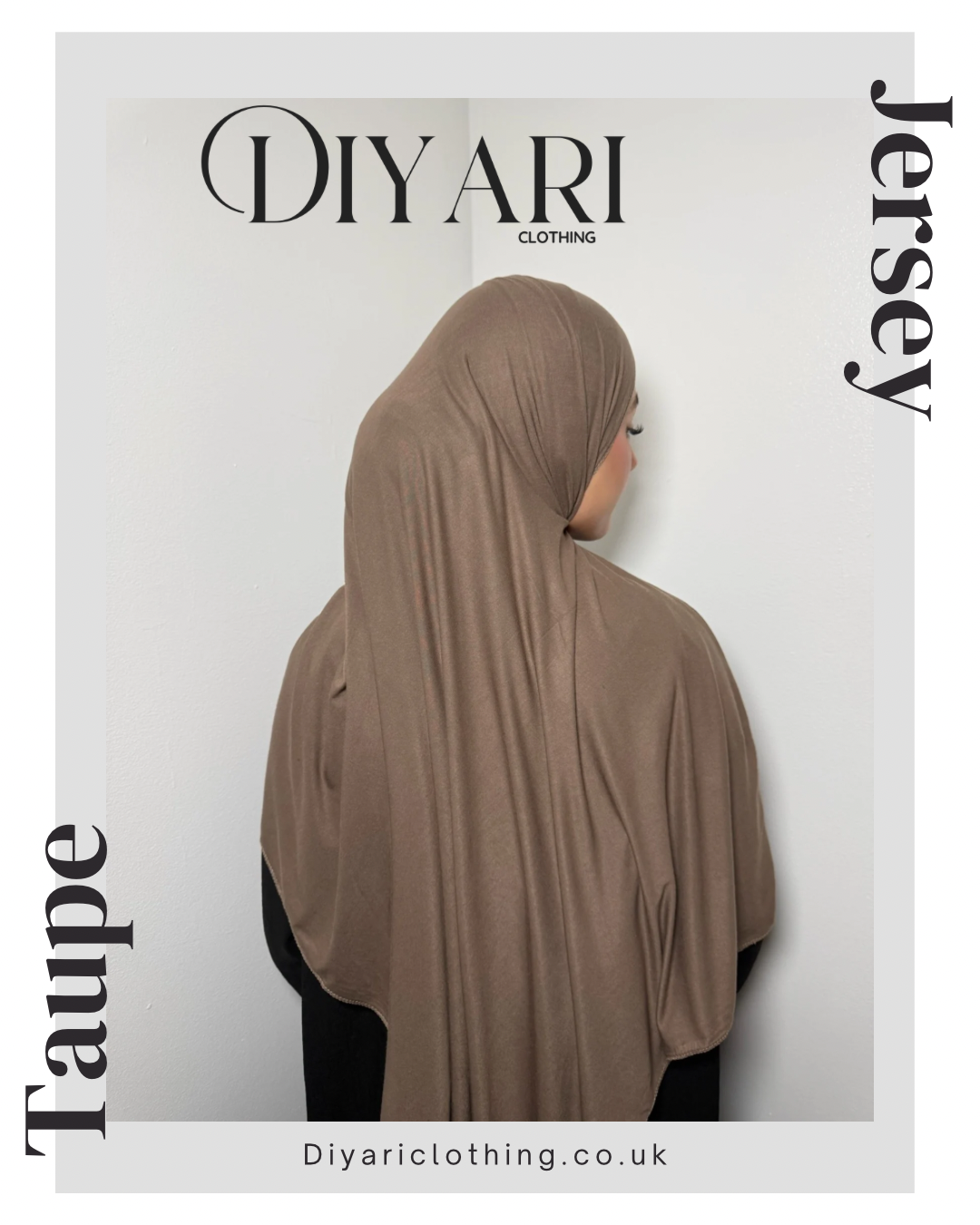 Taupe Jersey Hijab
