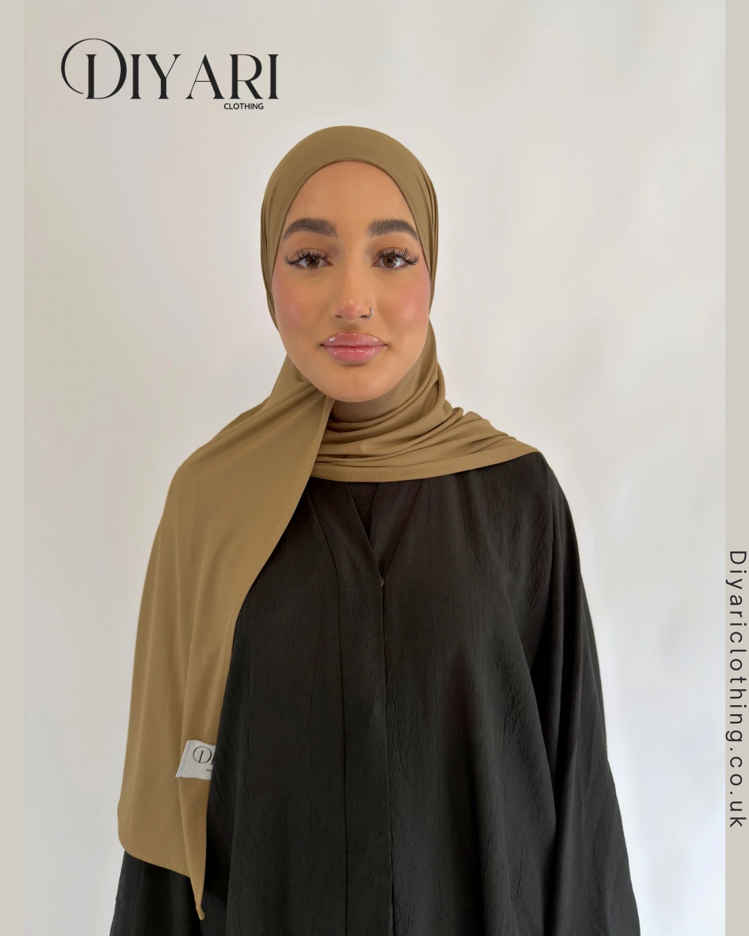 Taupe Liquid Hijab