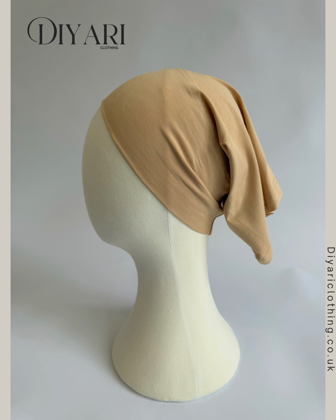 Taupe tube hat