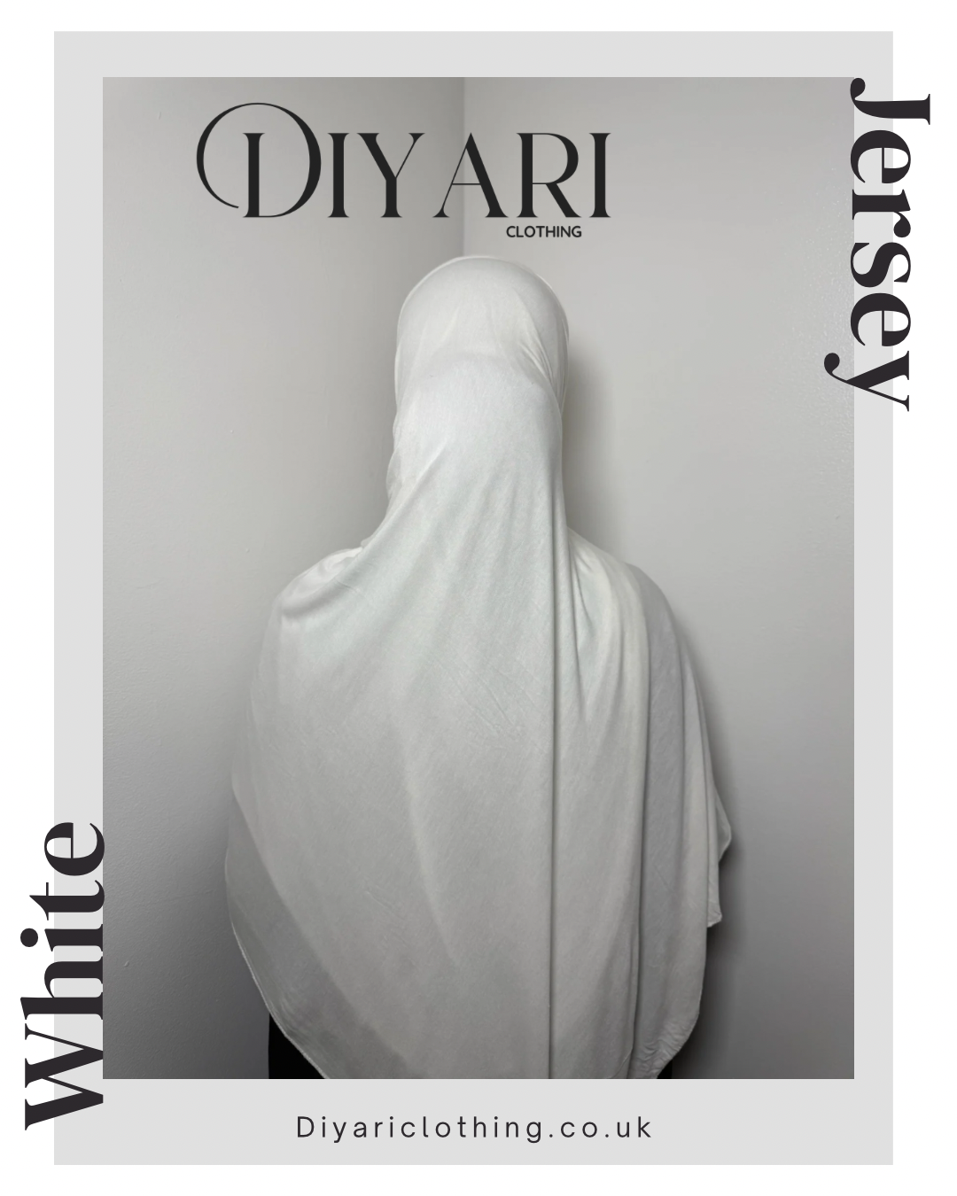 3 Piece Jersey Hijab Bundle - Black, White & Taupe